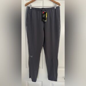 NWT! Under Armour Girls Squad Woven Pants Gray 1309647-040 $55 XL X-Large‎
